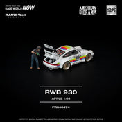 POP RACE 1/64 - RWB 930 APPLE WITH FIGURE