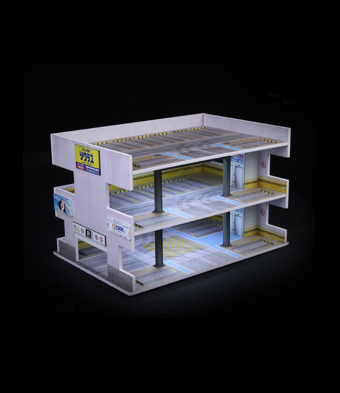 MoreArt1:64 Japanese Parking Building Scene B Simulation Model