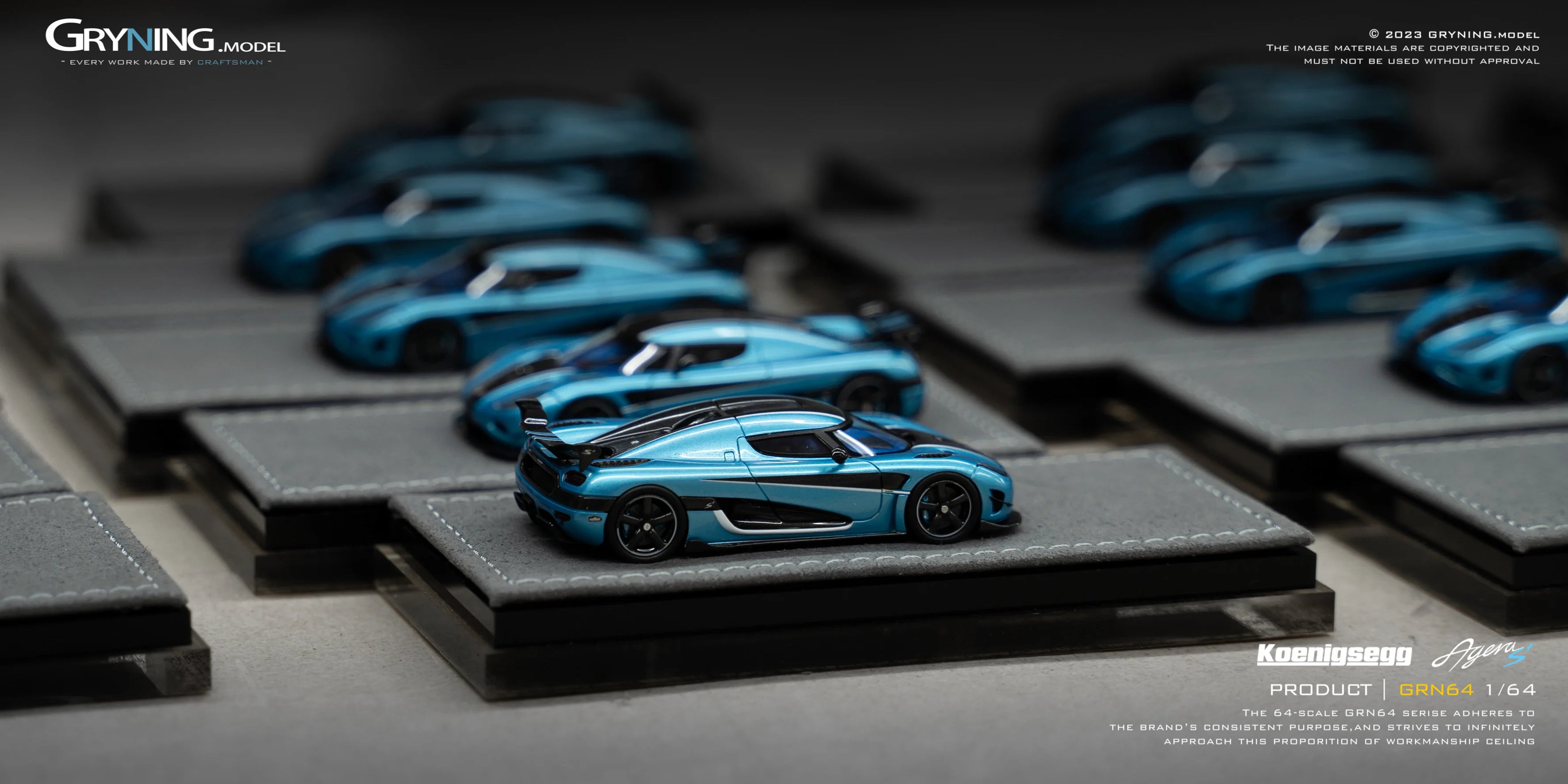 GRYNING.model 1/64 Koenigsegg Agera S+Medusa
