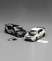 MOTORHELIX 1/64 Alloy Car Model Honda Civic TYPE R(FL5) HKS Livery