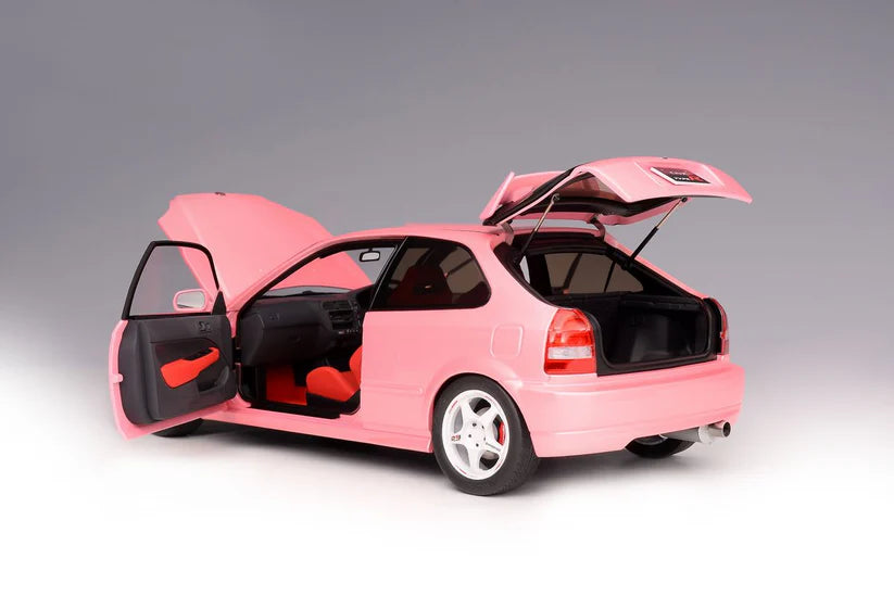 1:18 HONDA CIVIC TYPE R (EK9) – SWEET PINK – MOTORHELIX - PRE ORDER