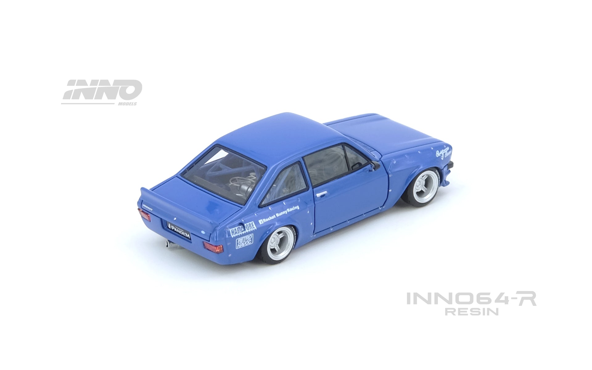 INNO64 - FORD ESCORT MK2 PANDEM "EMOTION" RETRO HAVOC Red / Blue resin