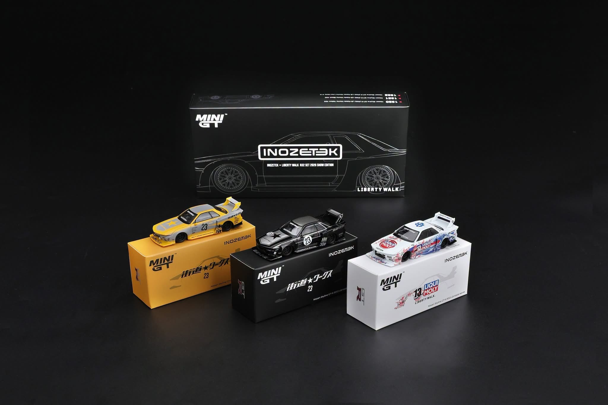 MINIGT 1/64 INOZETEK x Liberty Walk R32 Set 2026 Show Edition