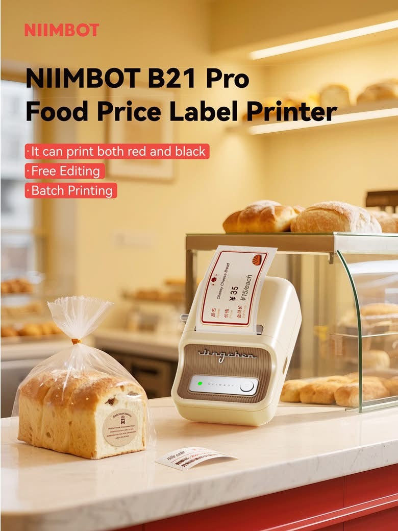 NIIMBOT B21 PRO Portable Inkless Thermal Label Printer