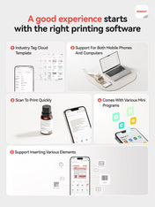NIIMBOT B21S Portable Inkless Thermal Label Printer