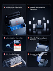 NIIMBOT B31 Label Maker Machine with Tape, 3 Inch