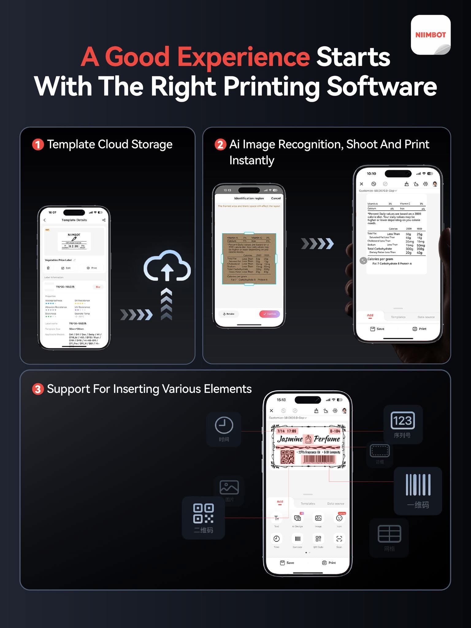 NIIMBOT B3S Upgrade 3Inch Thermal Label Printer