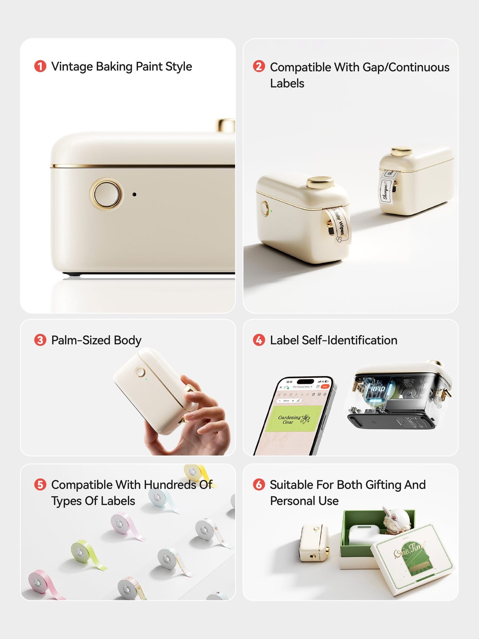 NIIMBOT H1S Label Maker Machine with Tape