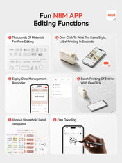 NIIMBOT H1S Label Maker Machine with Tape