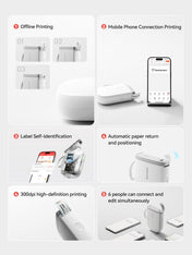 NIIMBOT D11 New Version Label Maker Machine with Tape,300DPI