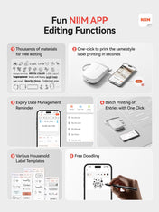 NIIMBOT D11 New Version Label Maker Machine with Tape,300DPI