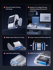 NIIMBOT M3 Inkless Label Maker, Bluetooth Color Thermal Transfer