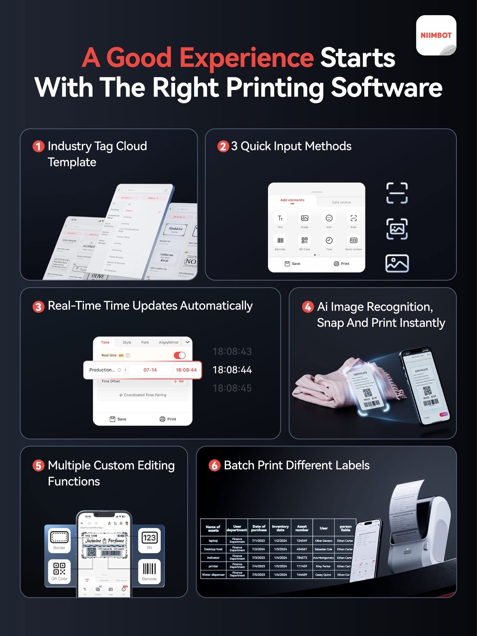 NIIMBOT M3 Inkless Label Maker, Bluetooth Color Thermal Transfer