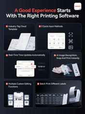 NIIMBOT M3 Inkless Label Maker, Bluetooth Color Thermal Transfer