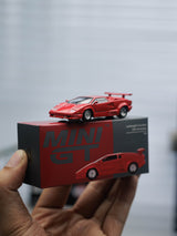 MINIGT 1/64 兰博基尼Countach 25周年纪念版 红色