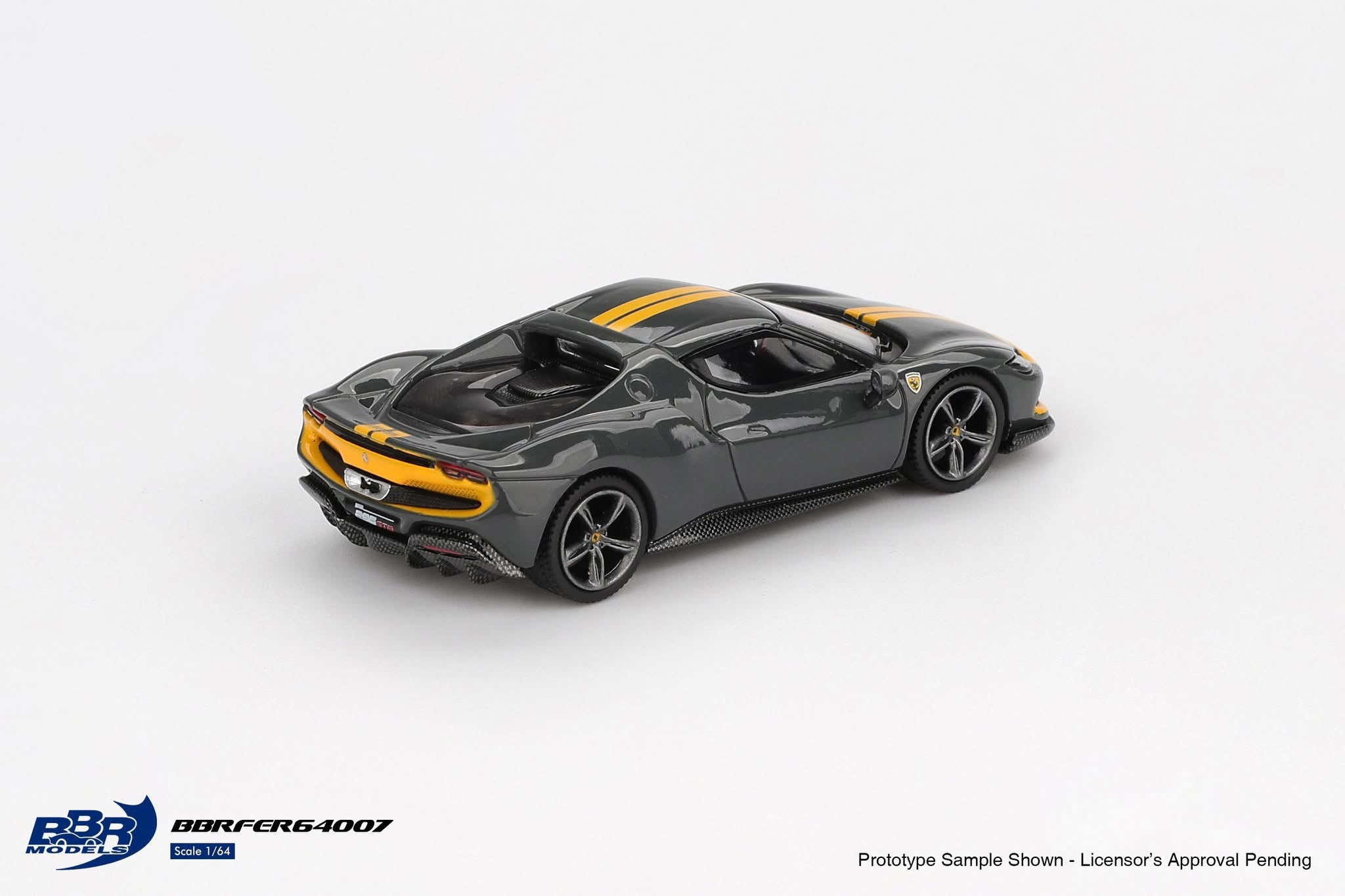 BBR 1/64 - Ferrari 296 GTB Assetto Fiorano Grigio Scuro