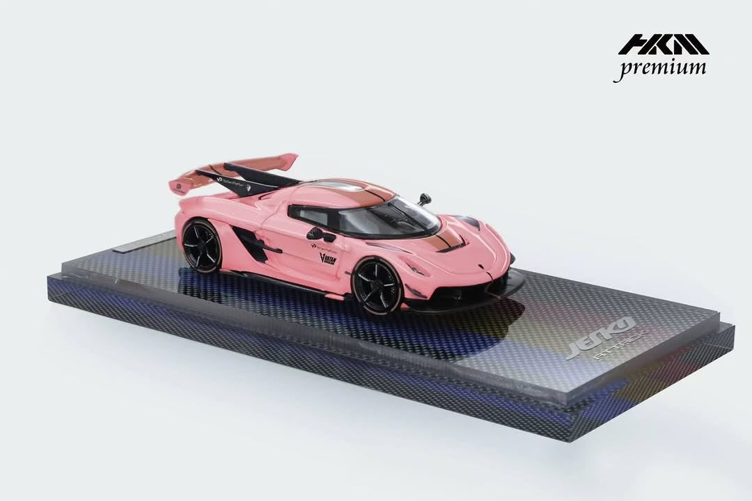 HKM Premium 1:64 Alloy Model! Koenigsegg Jesko Attack High Wing Hypercar