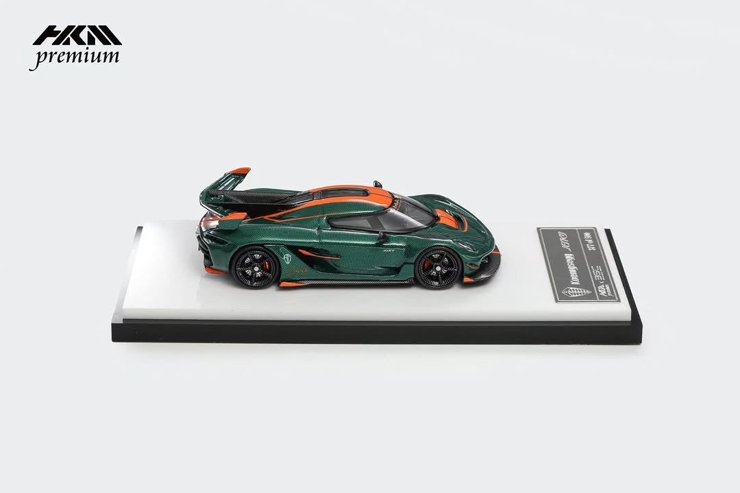 HKM Premium 1:64 Alloy Model! Koenigsegg Jesko Attack High Wing Hypercar