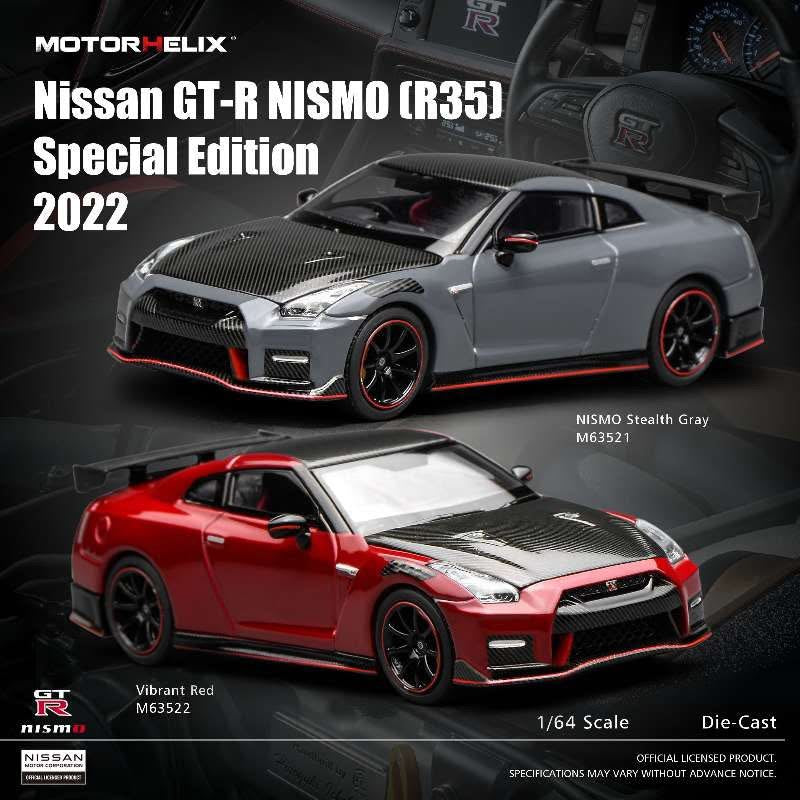 MOTORHELIX 1/64 Alloy Car Model - Nissan GT-R NISMO (R35) Special Edition