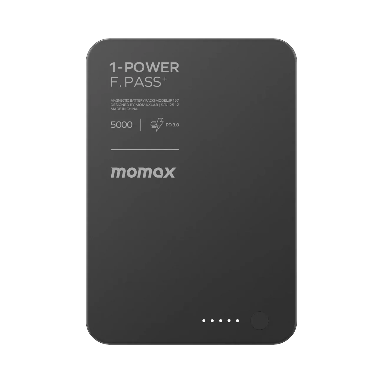 1-Power F.Pass⁺ 5000mAh Magnetic Battery Pack with Built-in Cable