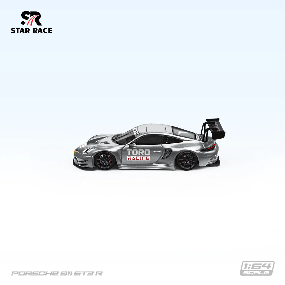 STAR RACE 1:64 PORSCHE 911 GT3 - MATTE SLIVER RACING