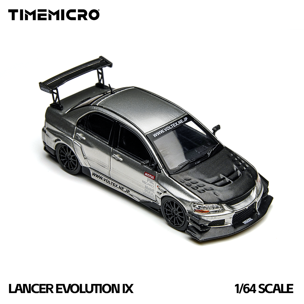 Time Micro 1:64 EVO 9 LANCER EVOLUTION Silver Open-Top Edition