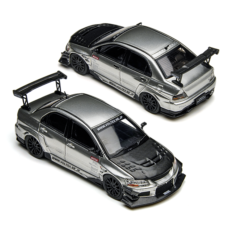Time Micro 1:64 EVO 9 LANCER EVOLUTION Silver Open-Top Edition