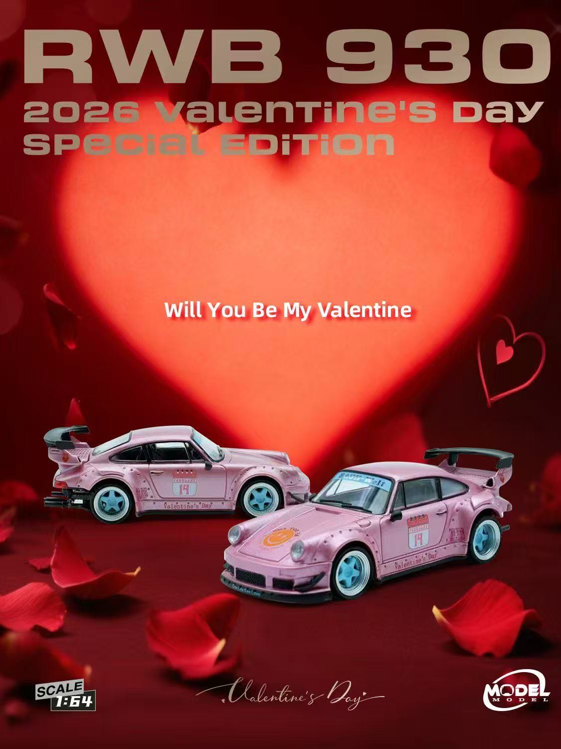 Modelmodel 1/64 RWB930 Valentine’s Day Edition
