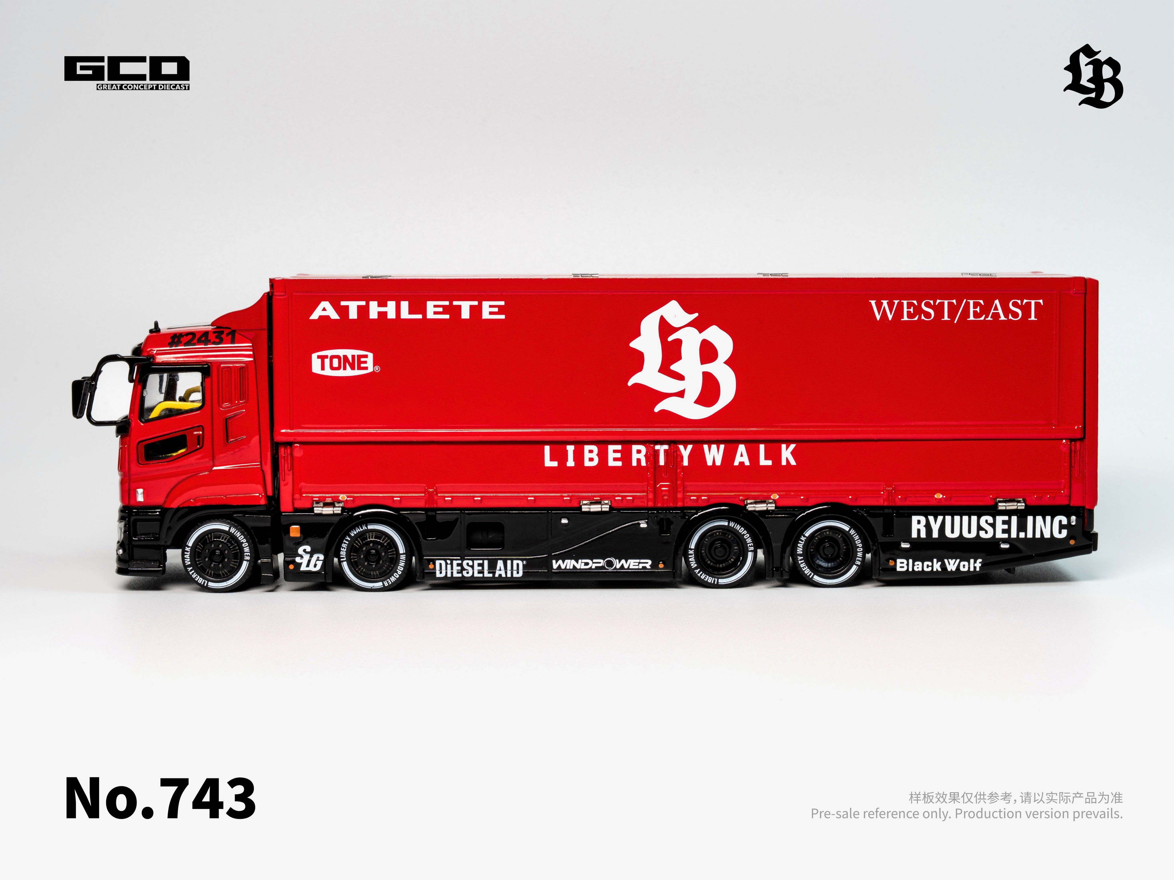 Super Silhouette · Red/Black – Mitsubishi Fuso Truck (LBWK × Mitsubishi Fuso Dual License)