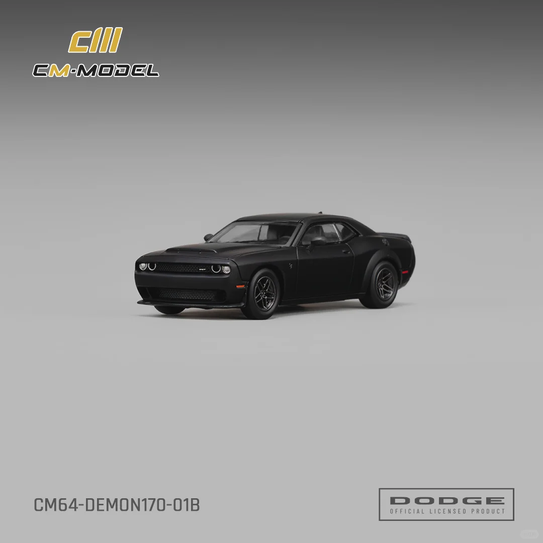 CM Model 1:64 Alloy Model! Dodge Demon 170 – Matte Black