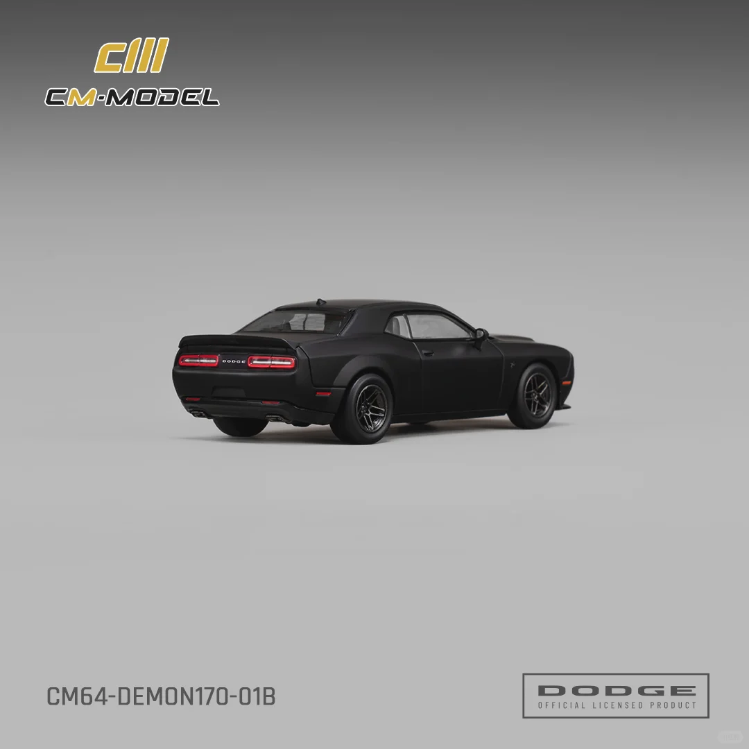 CM Model 1:64 Alloy Model! Dodge Demon 170 – Matte Black
