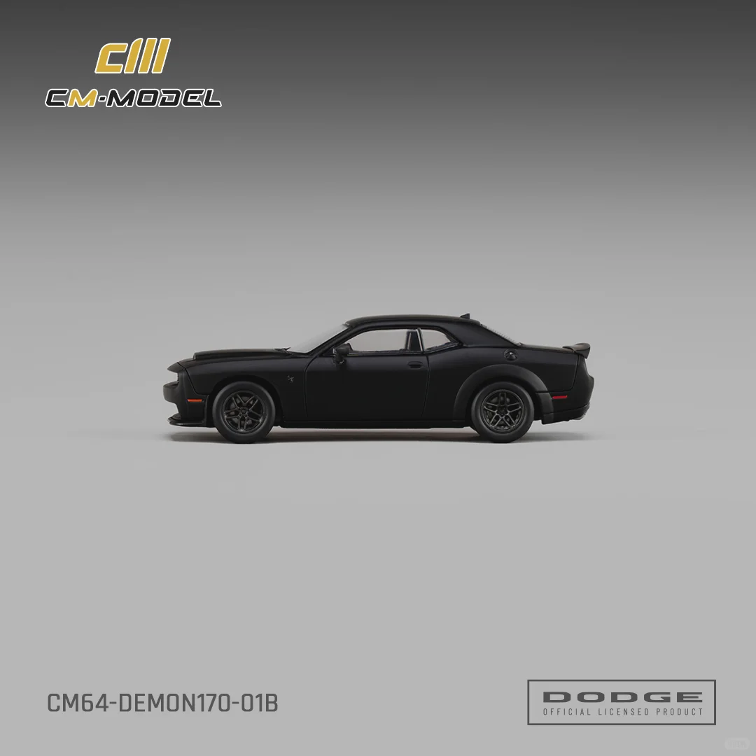 CM Model 1:64 Alloy Model! Dodge Demon 170 – Matte Black