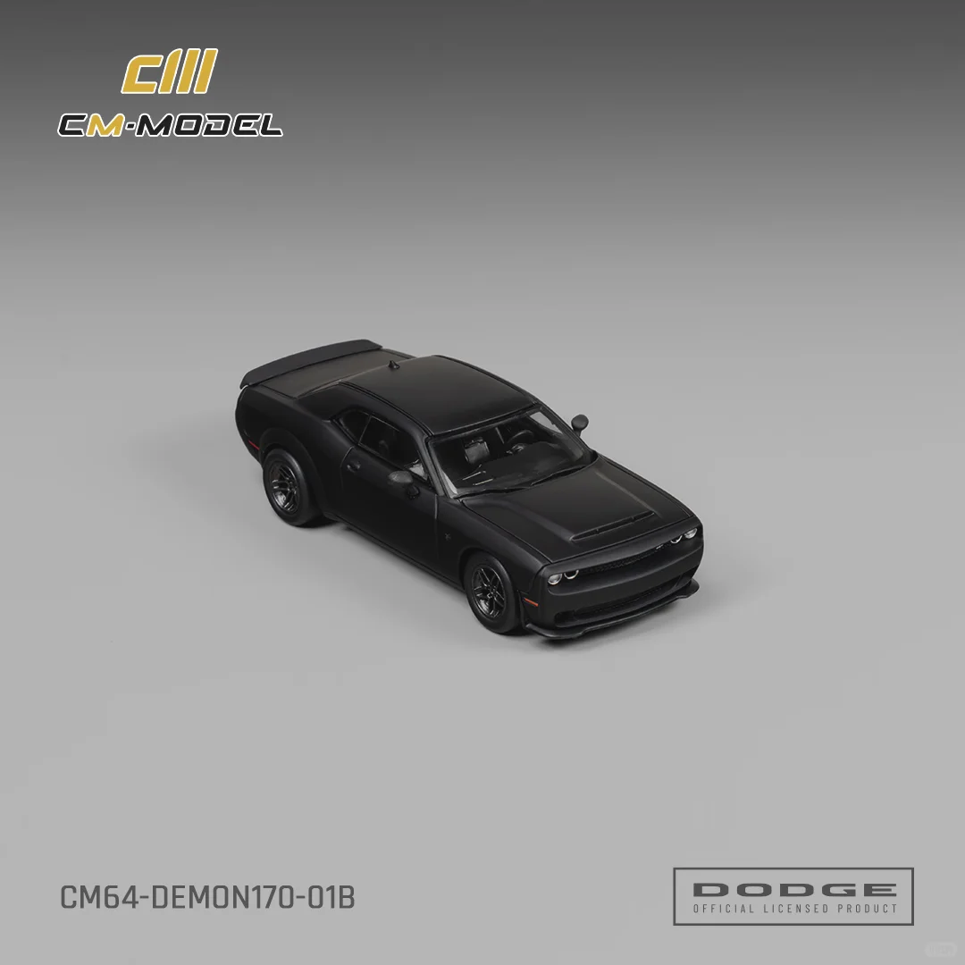 CM Model 1:64 Alloy Model! Dodge Demon 170 – Matte Black