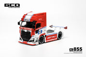 LBWK x UD Dual Authorization" LB-Trucks Quon Head Real-Car Livery, Red / White