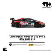 Trends Hobby TH 1:64 Lamborghini Huracan GT3 EVO2 Red-Black No. 19 Paint Scheme Red-Black DTM 2023