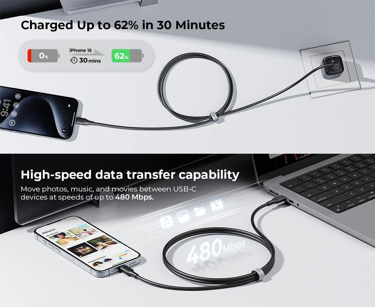 VOLTME POWERLINK EDC CTC 100W 5A 2M | BLACK