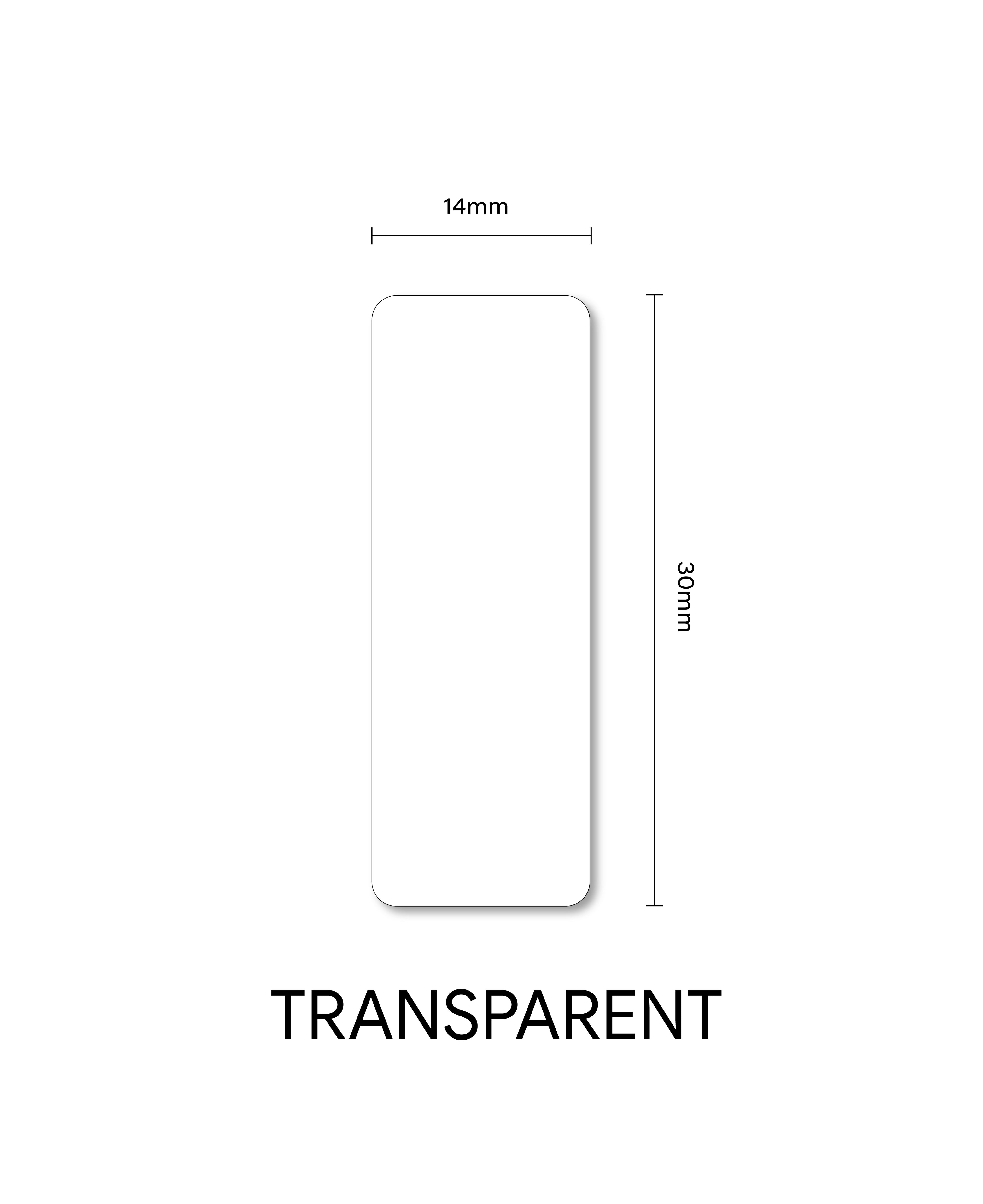 TT14*30mm-210 TRANSPARENT-3 Rolls