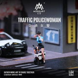 TRAFFIC POLICEWOMAN DOLL SET
