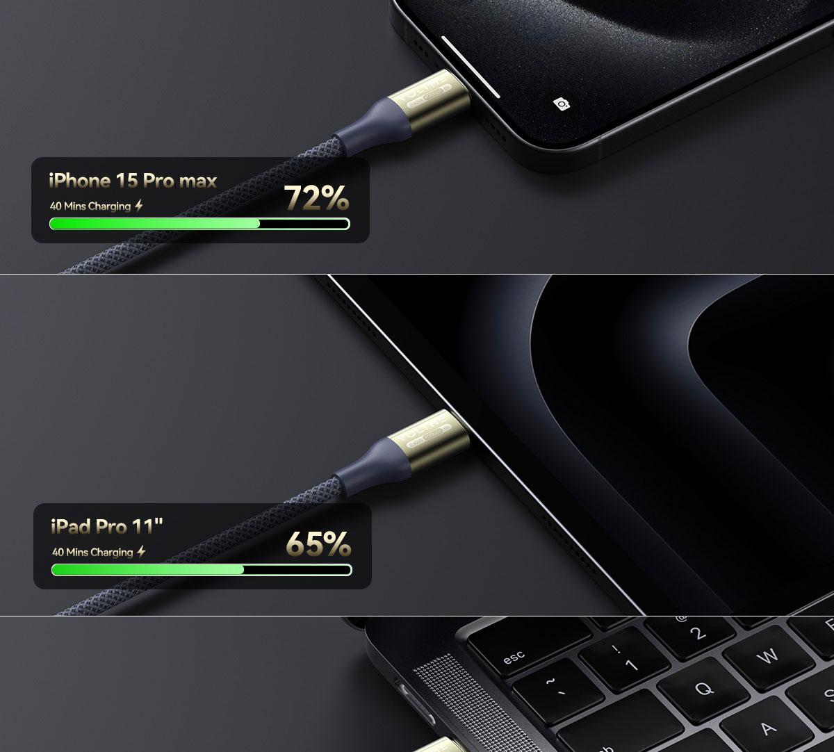 VOLTME POWERLINK UTRON CTC 240W 5A 40GPBS 2M | BLACK