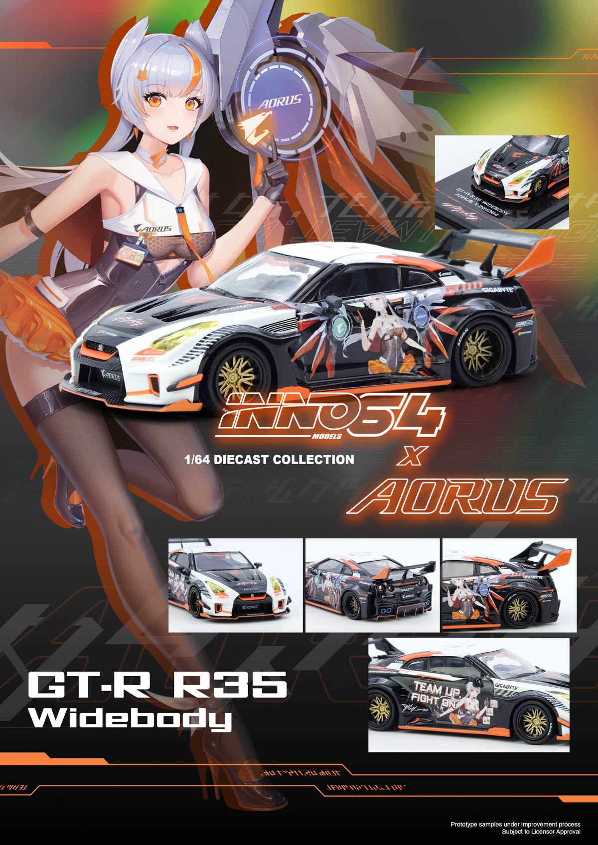 INNO64 - GT-R R35 WIDEBODY AORUS X INNO64 Limited Edition