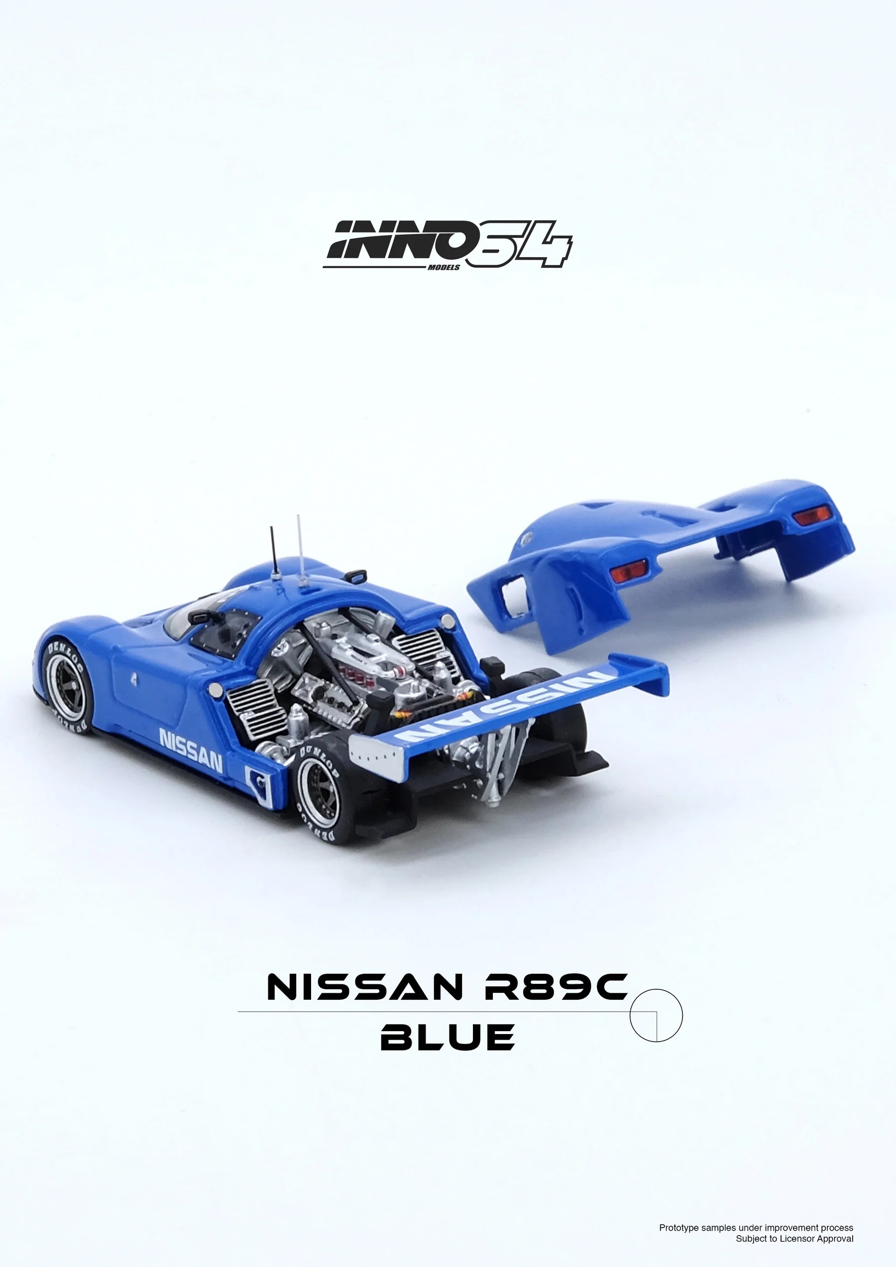 INNO64 1:64 NISSAN R89C BLUE IN64-R89C-BL