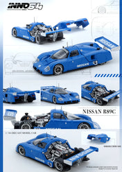 INNO64 1:64 NISSAN R89C BLUE IN64-R89C-BL