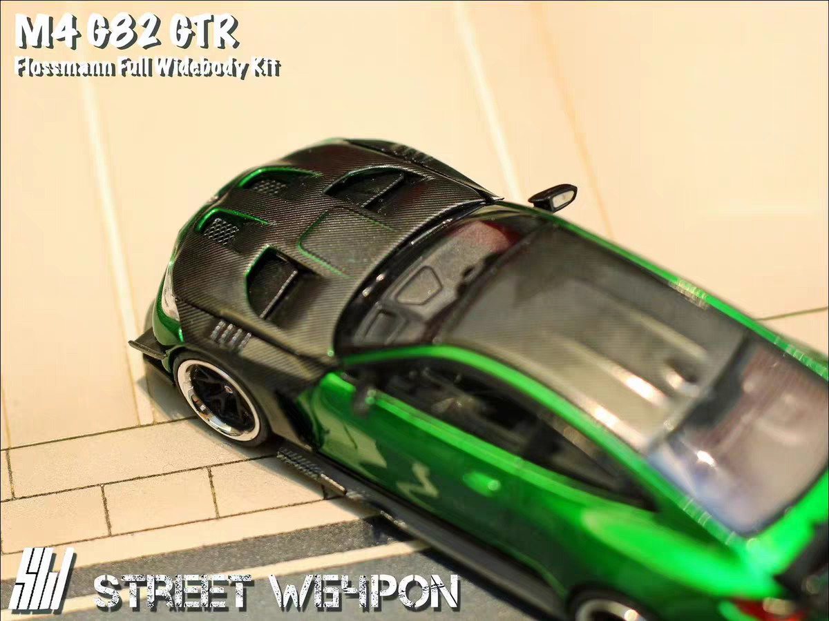 SW 1/64 BMW M4 Flossmann Full Widebody Kit G82 GT B/Gemstone Green