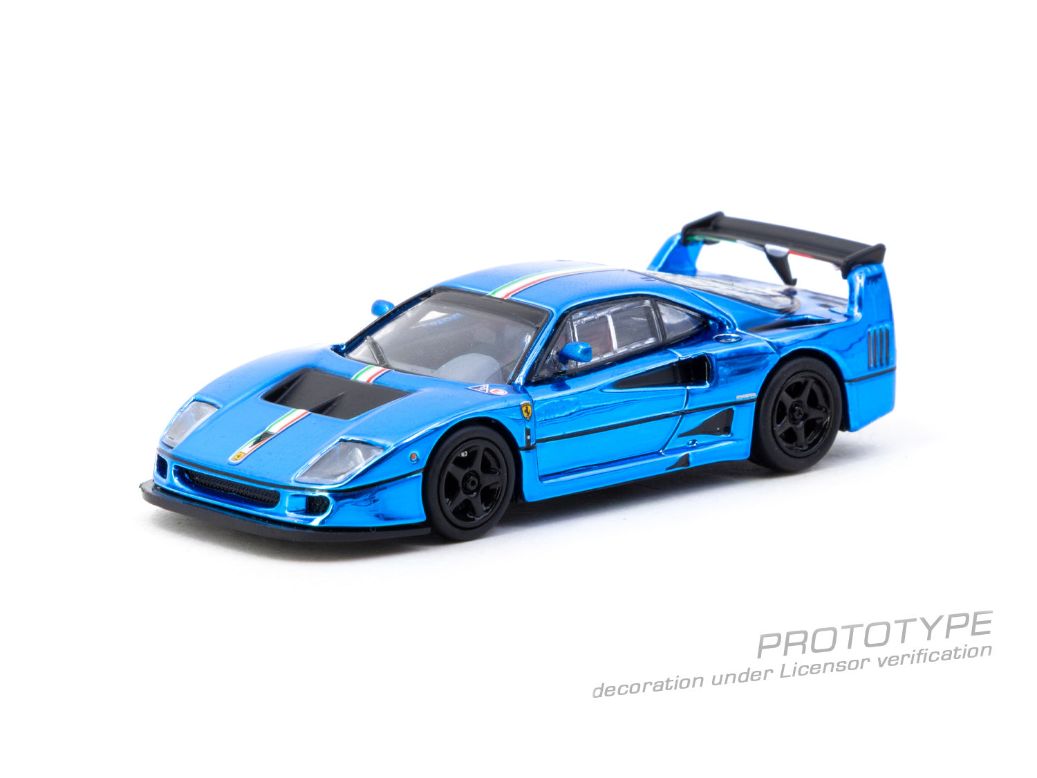 Tarmac Work 1/64 Ferrari F40 LM Chrome Blue