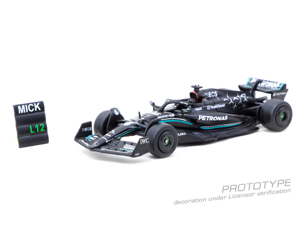 Tarmac Works 1:64 Mercedes-AMG F1 W14 E Performance Spanish Grand Prix Tyre Testing 2023 Mick Schumacher