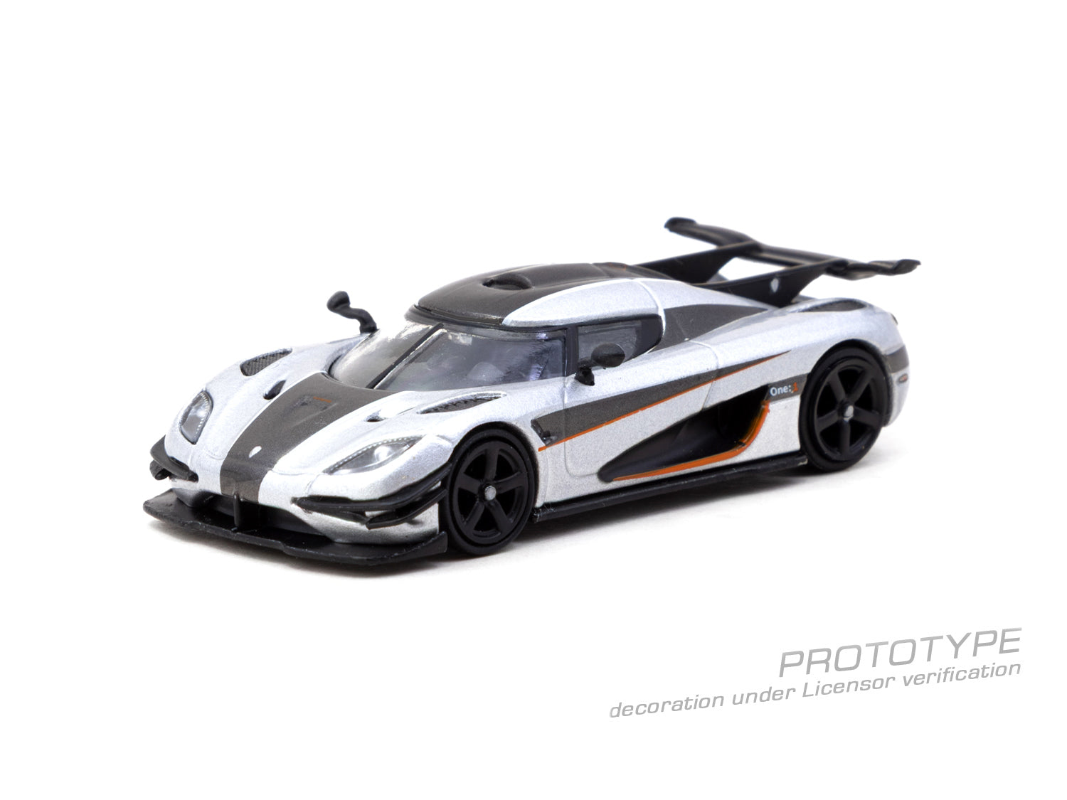 Tarmac Works 1/64 - Koenigsegg One:1 Silver