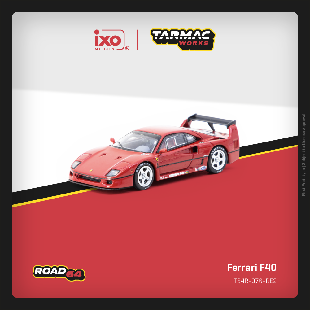 Tarmac Works 1:64 Ferrari F40 Red (T64R-076-RE2)