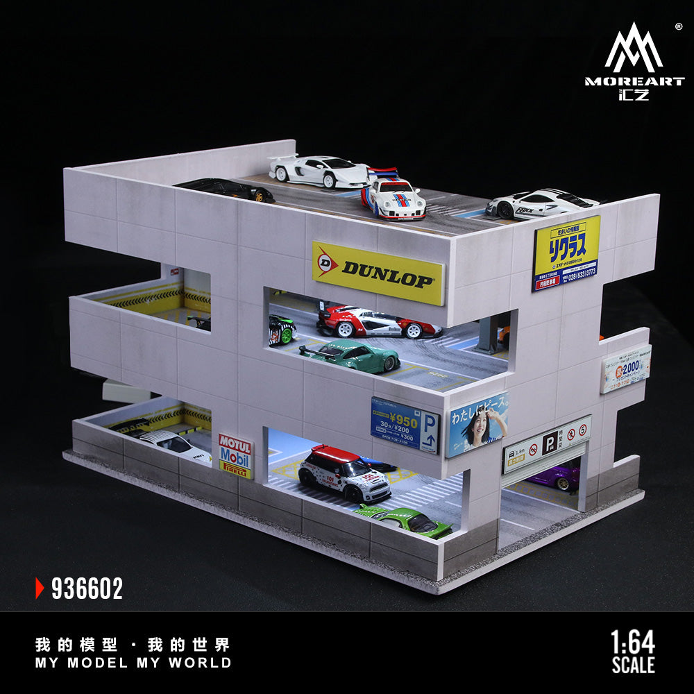 MoreArt1:64 Japanese Parking Building Scene B Simulation Model