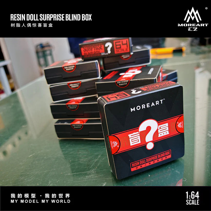 MOREART1:64 RESIN DOLL SURPRISE BLIND BOX SIMULATION RESIN MODEL
