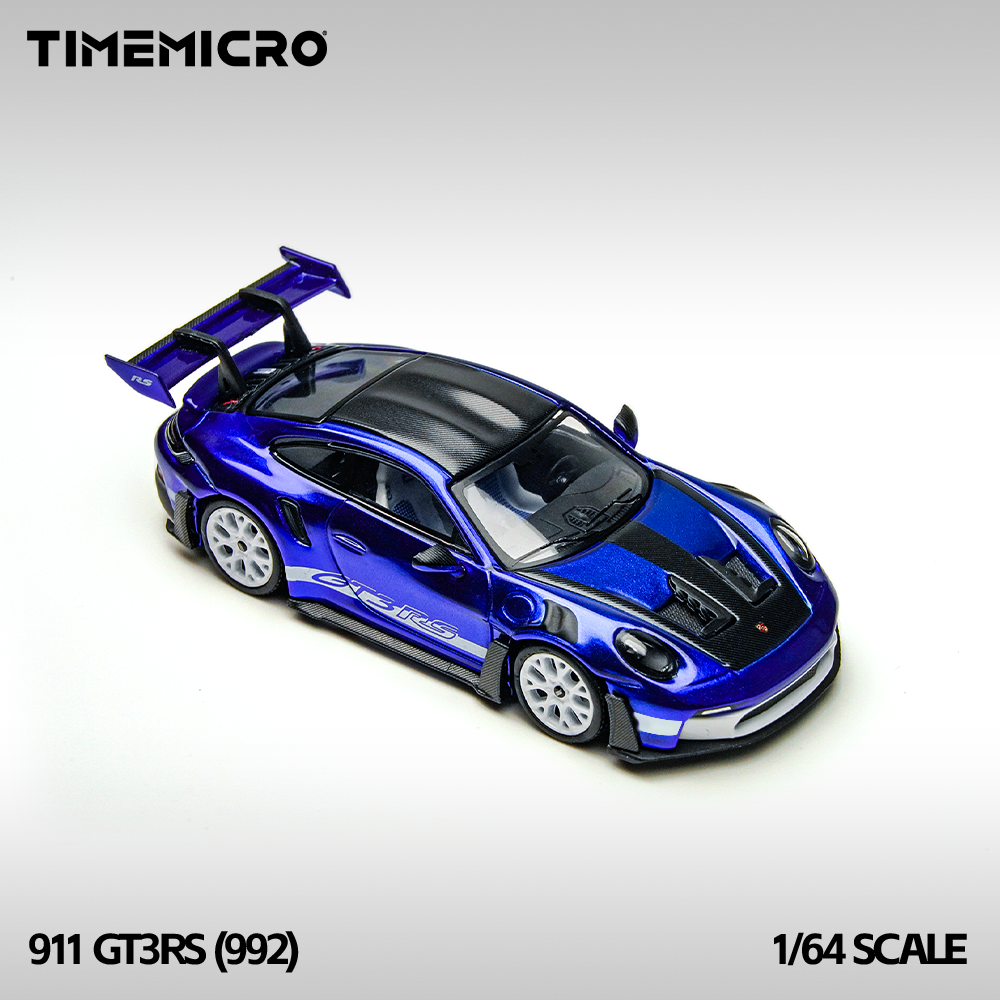 TimeMicro 1:64 992 GT3 RS San Marino Blue Simulation Alloy Car Model